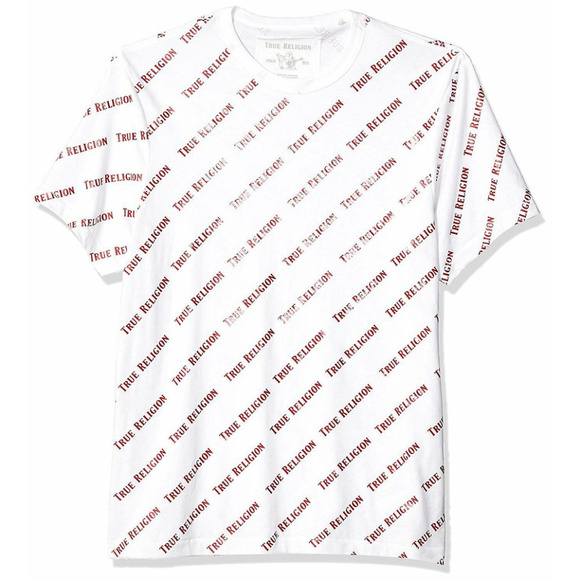 white red true religion shirt